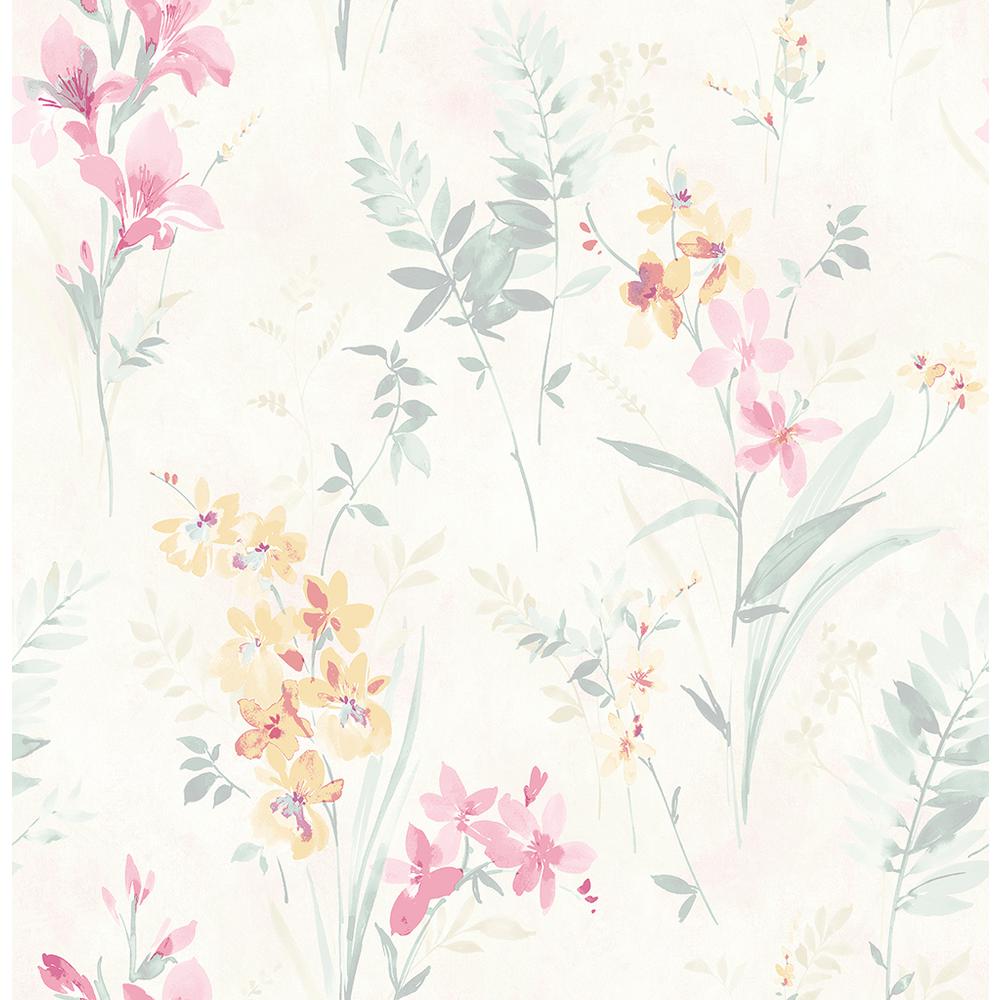 pastel floral wallpaper