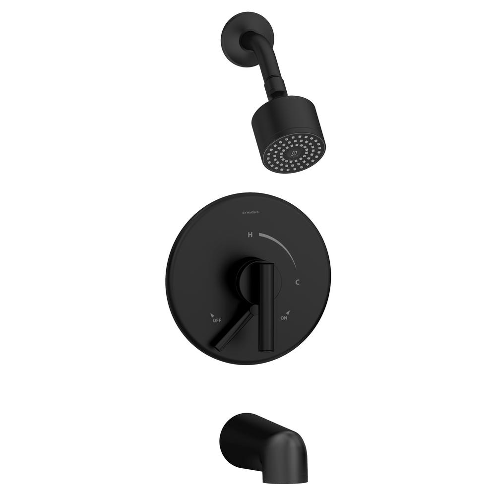 Symmons Dia 1Handle Tub/Shower Valve Trim Kit in Matte Black (Valve