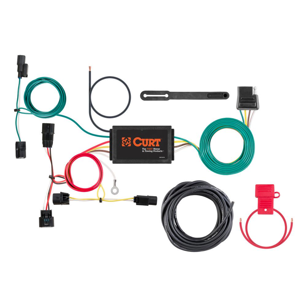 CURT Custom Wiring Harness (4-Way Flat Output)-56395 - The Home Depot