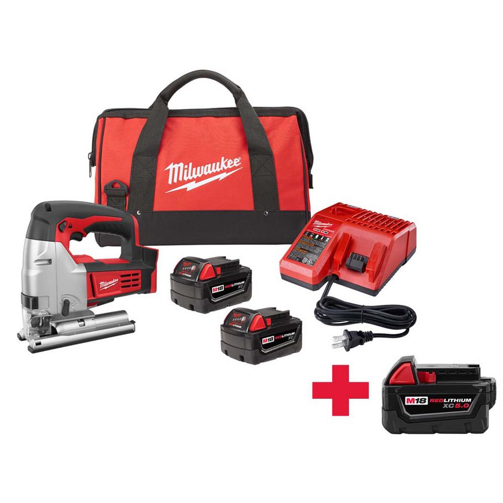 DEWALT 20Volt MAX LithiumIon Cordless Jig Saw Kit with Battery 4Ah