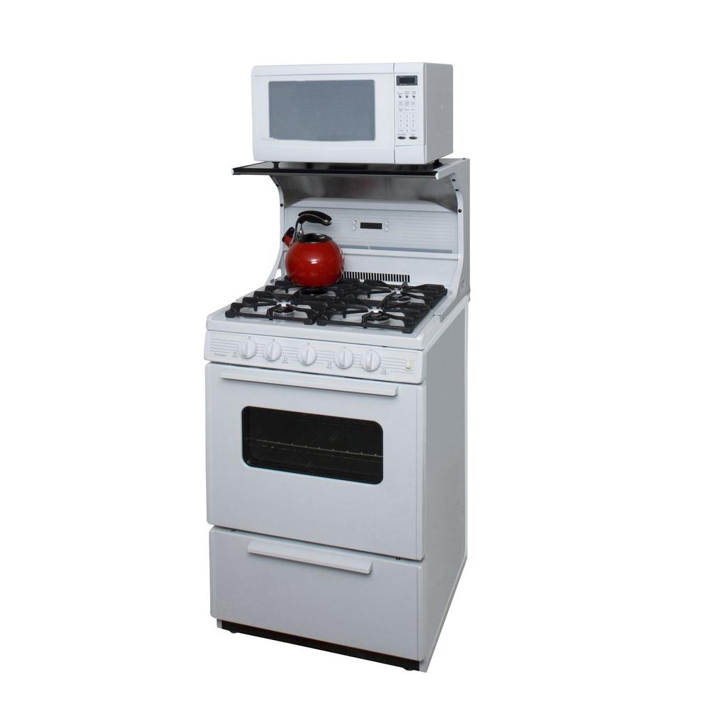 Premier 24 in. Microwave Top Shelf in WhiteTS124W The Home Depot