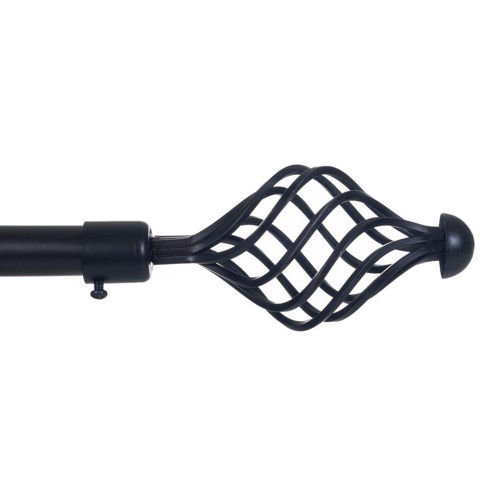 UPC 886511245846 product image for Lavish Home 48 in. - 86 in. Telescoping 3/4 in. Single Curtain Rod in Rubbed Bro | upcitemdb.com