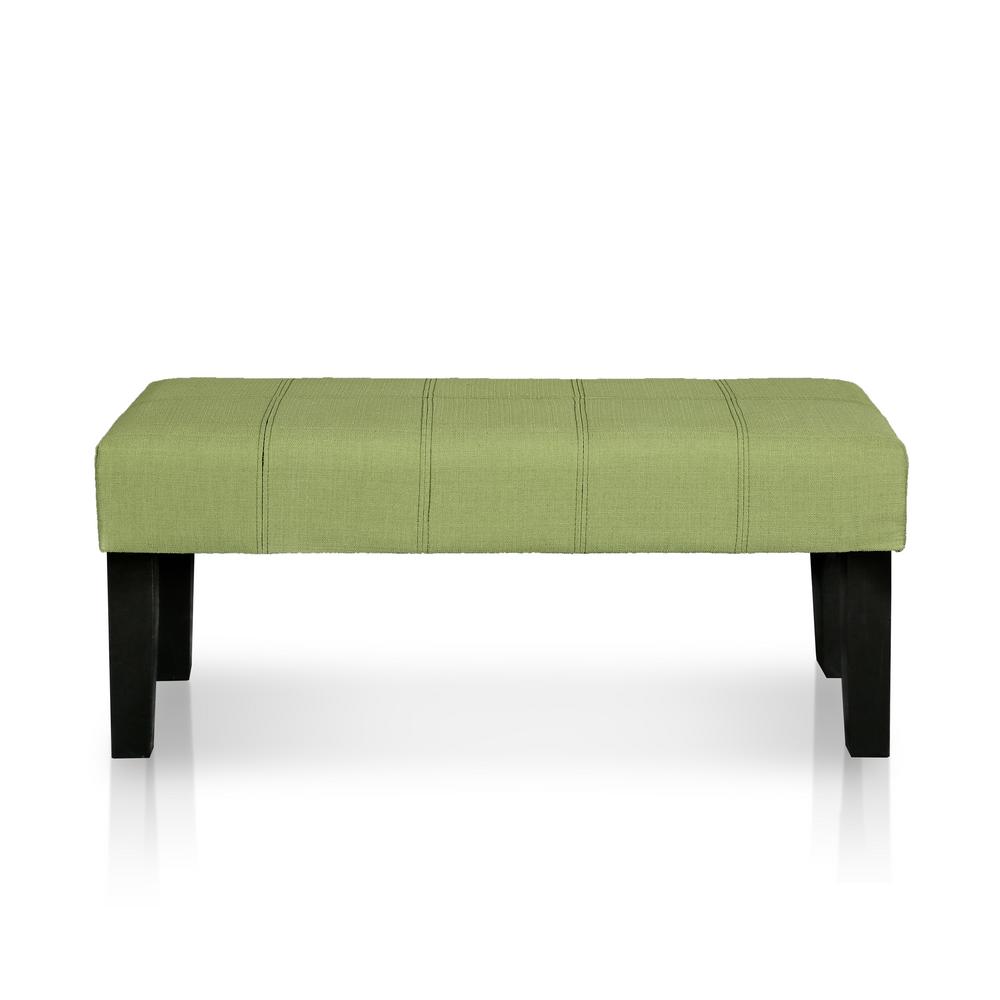 Furniture Of America Sandor Green Fabric Upholstered Bench Eld Cm