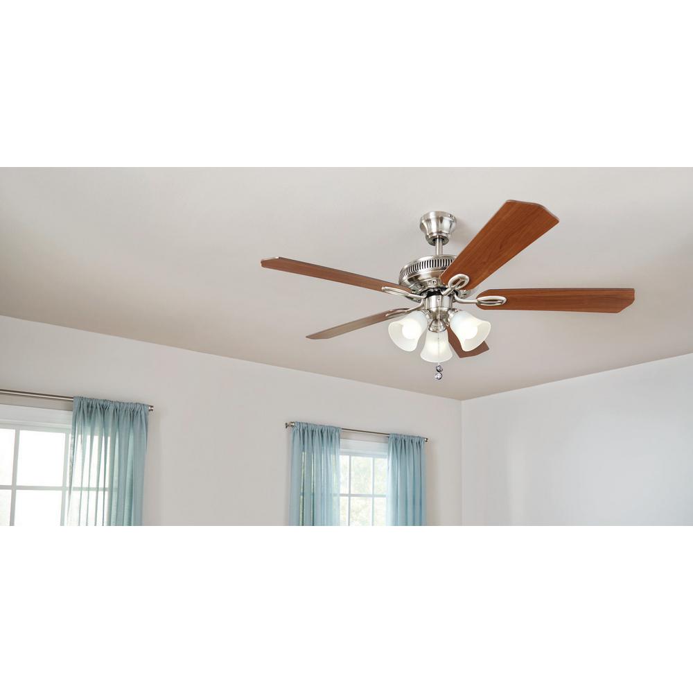 Glendale Ii 52 In Brushed Nickel Ceiling Fan Ag524pr Bn The