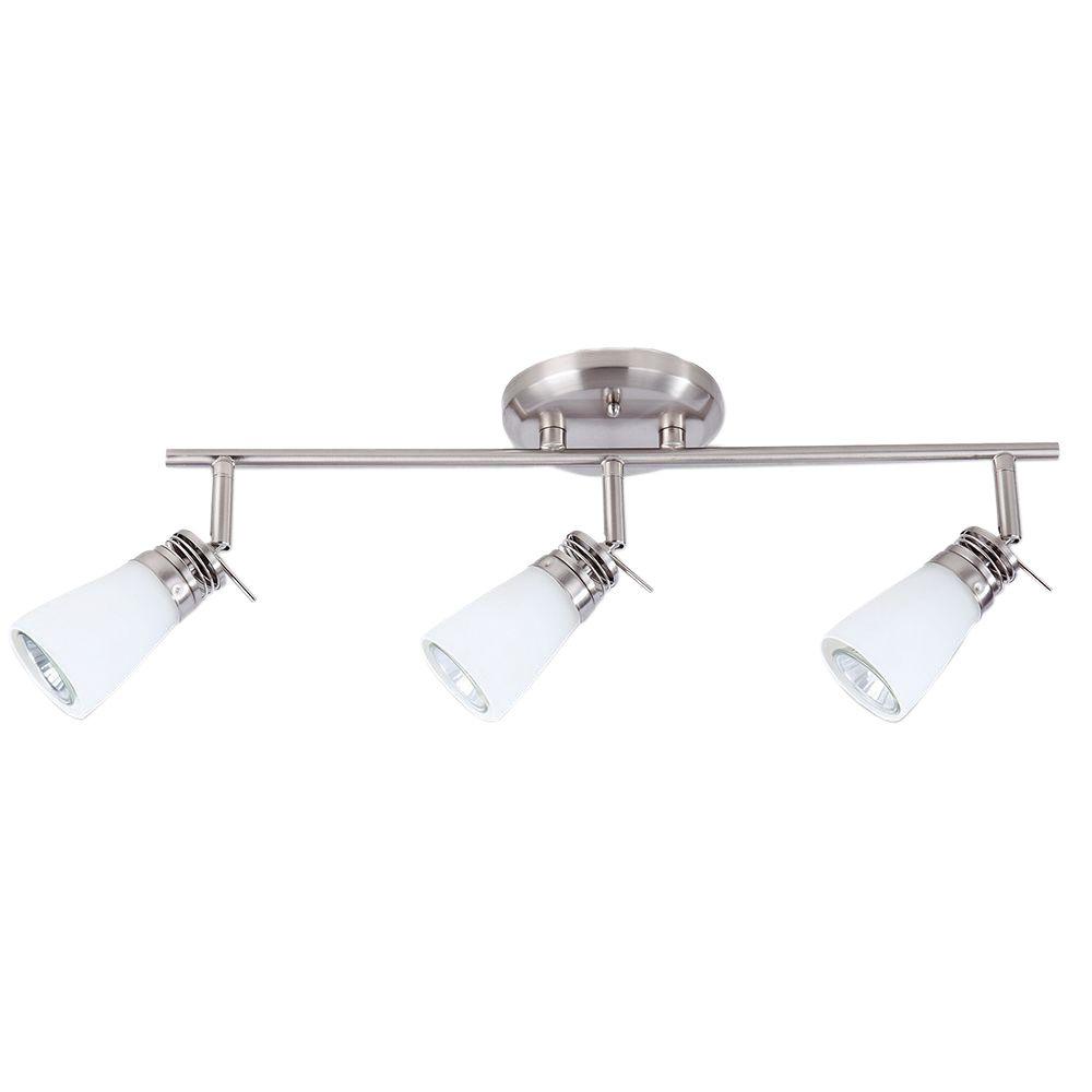 BELDI Bale Collection 3-Lights Nickel and Satin Track-Light Fixture by BELDI
