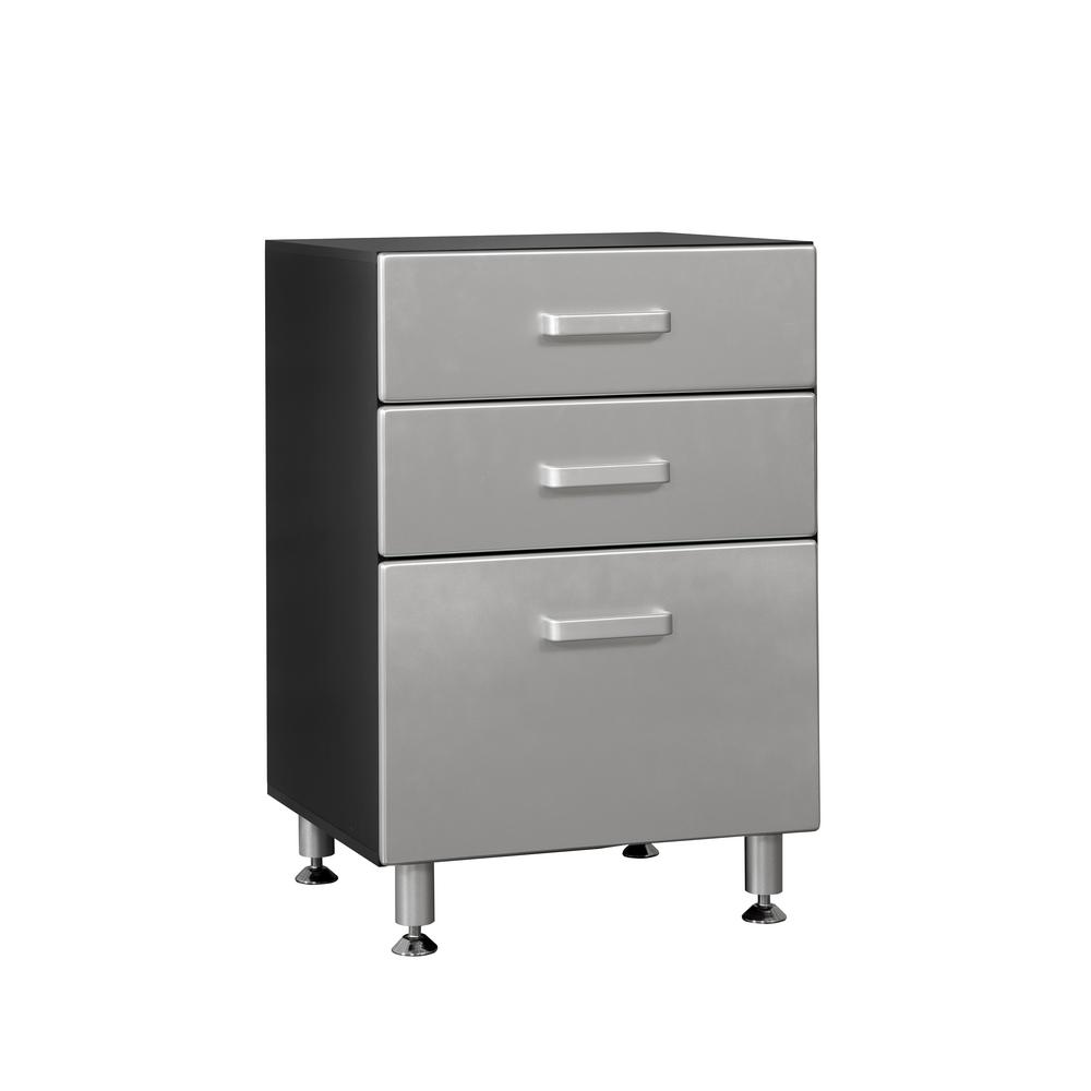 Tuff Stor Metallic Series 36 In H X 24 In W X 21 In D 3 Drawer