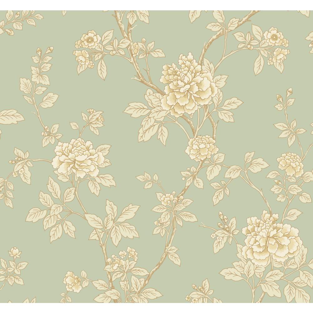 York Wallcoverings Williamsburg II Chinese Peony WallpaperWL8617 The