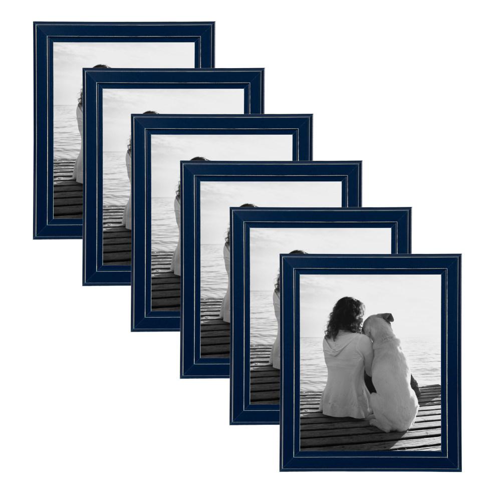 Designovation Kieva 8 In X 10 Navy Blue Picture Frame