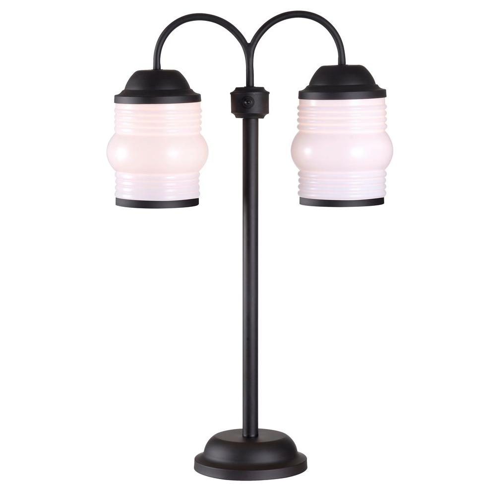 Kenroy Home Killian 29 in. Black Outdoor Table Lamp32607GRPH The