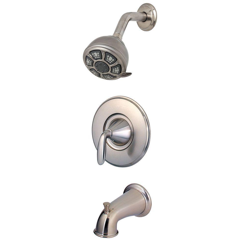 Pfister Pasadena 8 In Widespread 2 Handle Bathroom Faucet In Brushed   Brushed Nickel Pfister Bathtub Shower Faucet Combos 8p8 Ws 2pdkk 64 400 