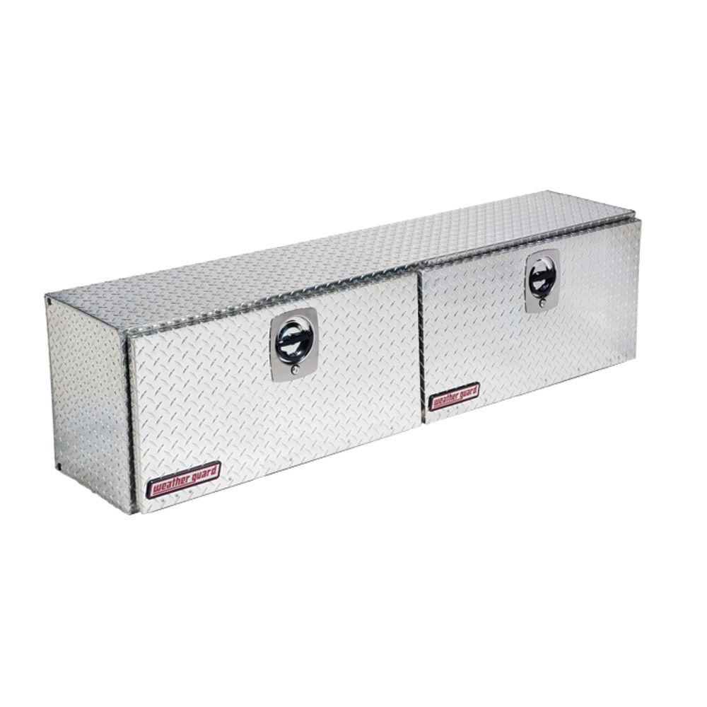 Weather Guard Truck Tool Bo Cargo Management The Home Depot Hi Side Aluminum Truck Box