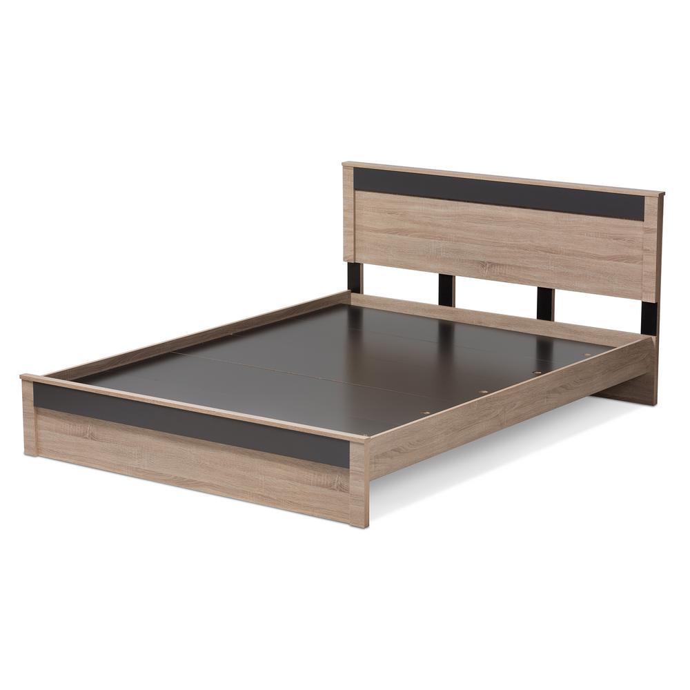 Baxton Studio Jamie Light Brown Wood Queen Platform Bed 28862 7709 Baxton Studio Jamie Light Brown Wood Queen Platform Bed