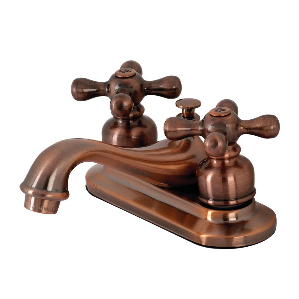 Kingston Brass GKB602B Restoration Lavatory Faucet - Polished Brass With Pop-Up Drain, 4.5" Spout - View #13