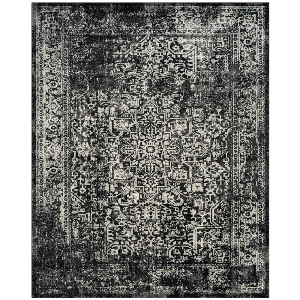 Safavieh Evoke Black Gray 8 Ft X 10 Area Rug Evk256r The Safavieh Evoke Black Gray 8 Ft X 10