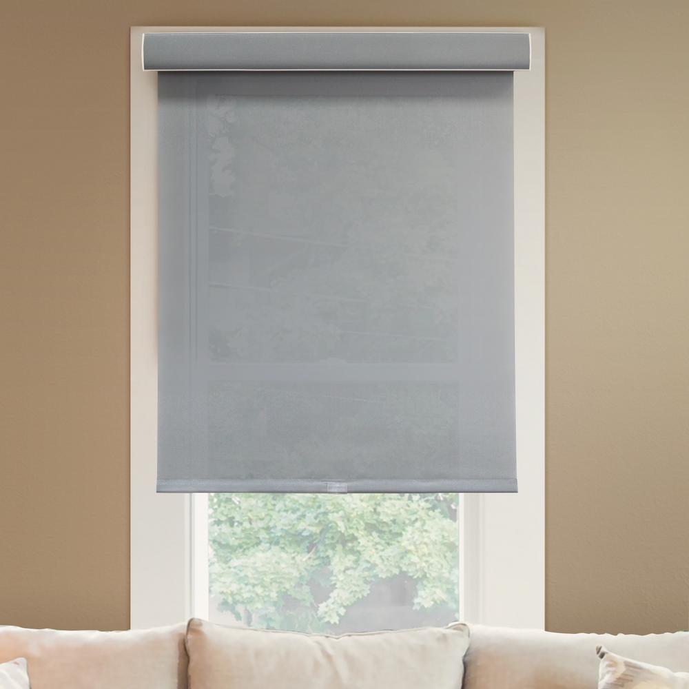 Chicology 55 in. W x 72 in. L Urban Grey Light Filtering Horizontal