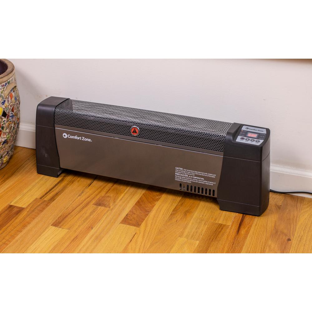 30 in. Electric Digital Convection Floor Baseboard Heater Portable 750/ ...