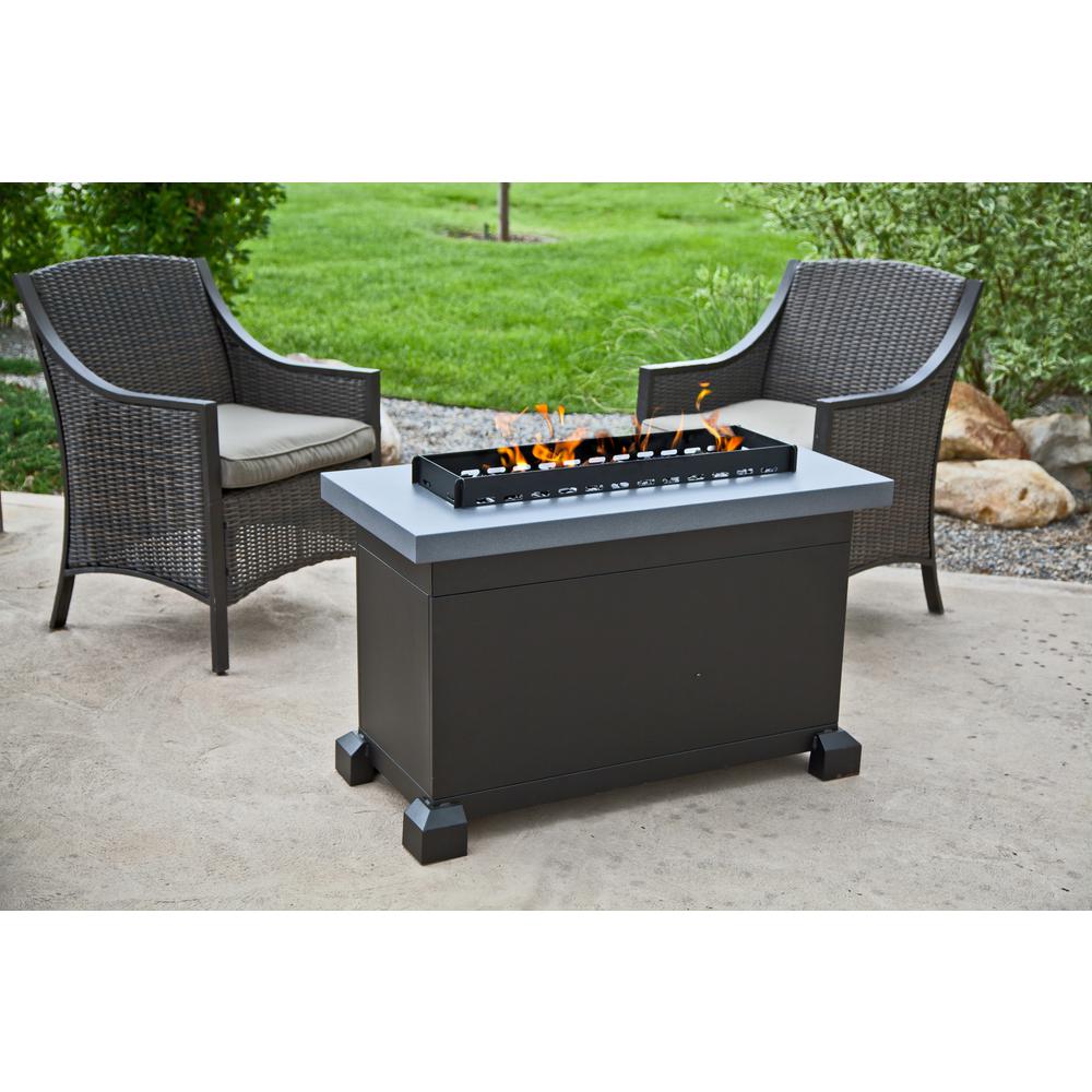 Camp Chef Monterey Propane Gas Fire Pit In Gray With Windscreen