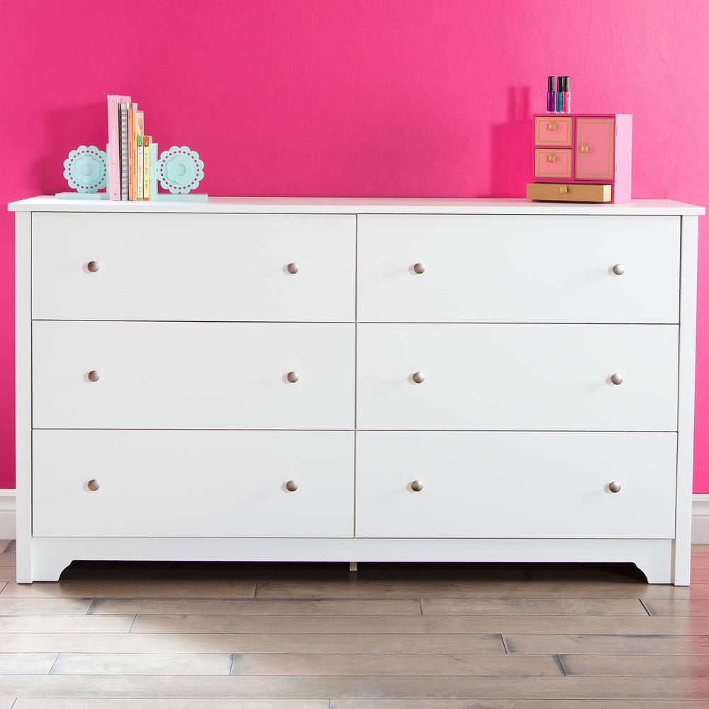 Vito 6 Drawer Pure White Dresser Vito 6 Drawer Pure White Dresser