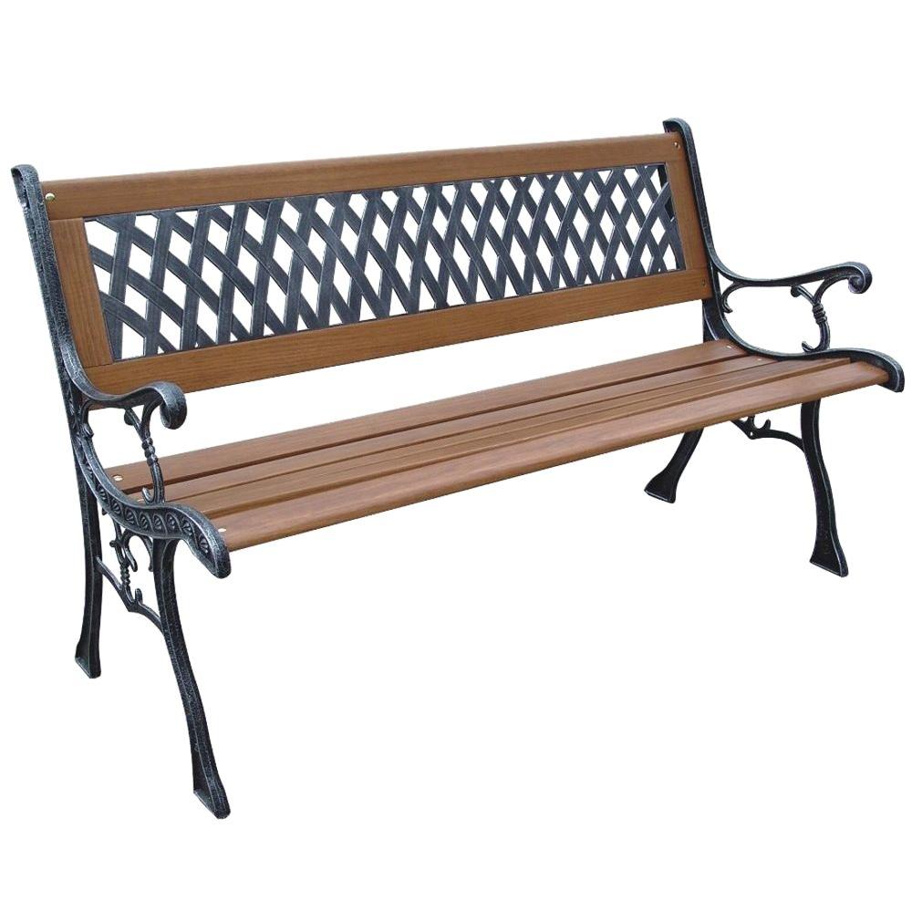 Parkland Heritage Mesh Resin Patio Park Bench SLP408BR