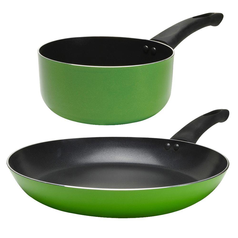 Ecolution Elements 2Piece Green Cookware SetEEGN2802 The Home Depot