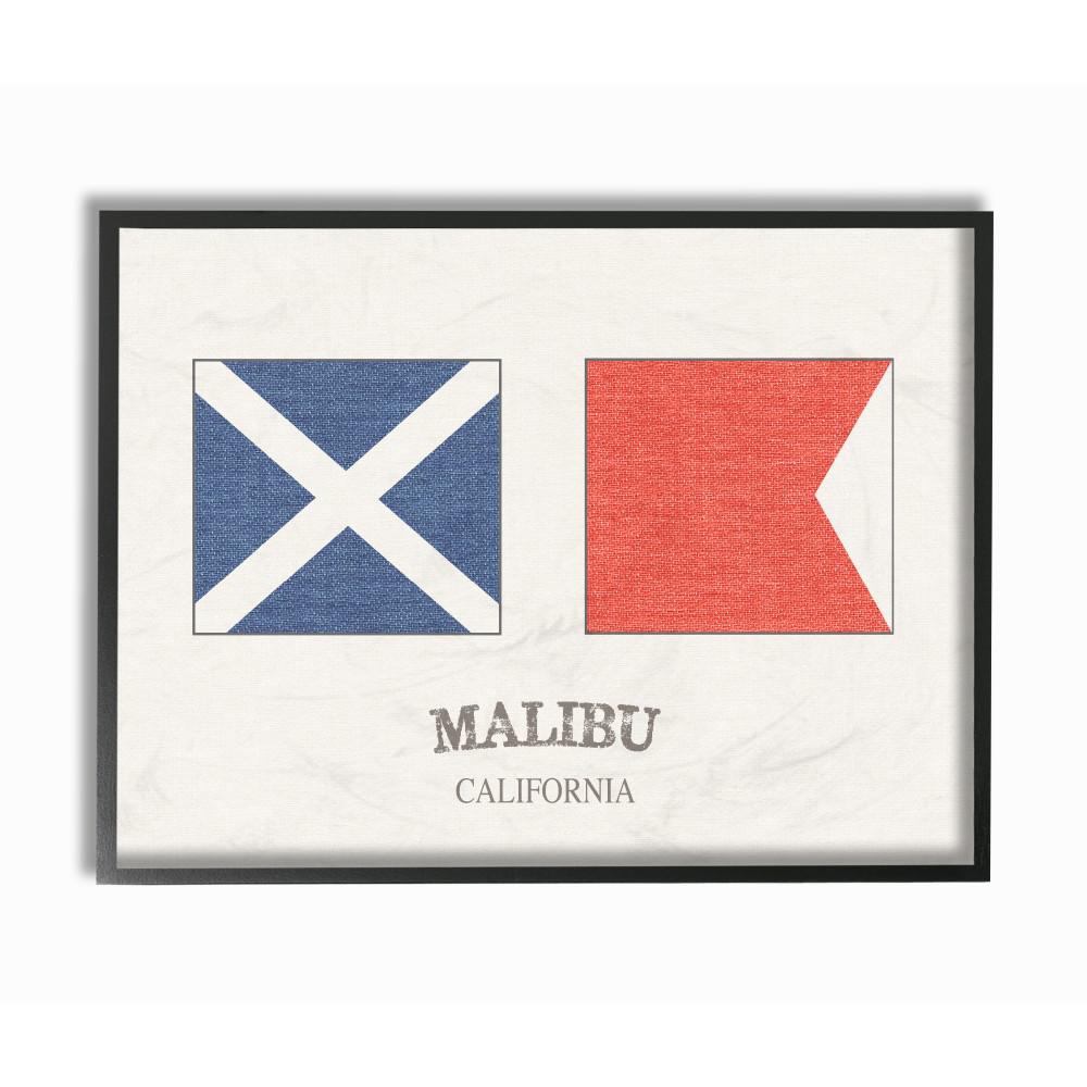 The Stupell Home Decor Collection 11 In X 14 Malibu Nautical The Stupell Home Decor Collection 11 In X 14 Malibu Nautical Flags