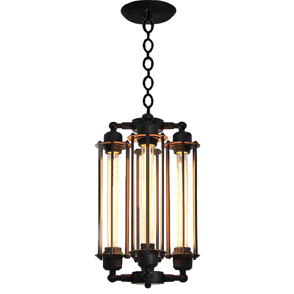 Edison Cassidy Collection 4Light Black Indoor ChandelierLD4015V The
