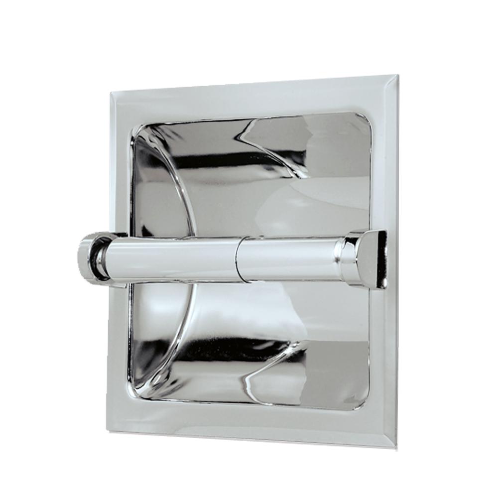 Franklin Br Recessed Toilet Paper Holder With Beveled Edges In Recessed Toilet Paper Holder In Chrome