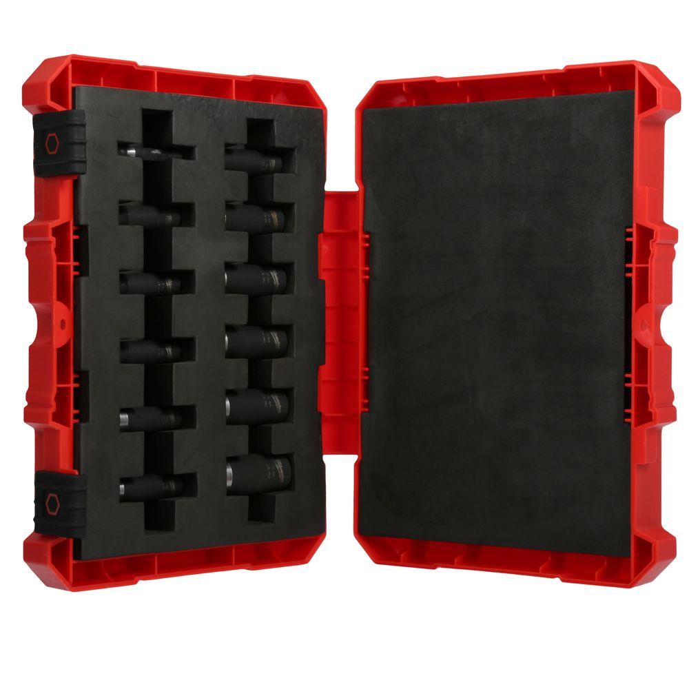 MILWAUKEE Deep Well Socket Set (12Piece) 1/4 in. Drive Metric