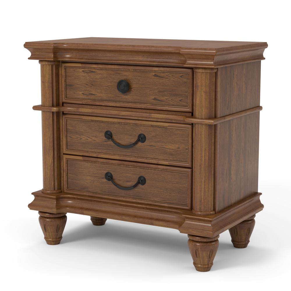 light oak bedside tables