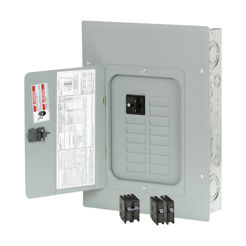 Eaton BR 100 Amp 24-Circuit Main Breaker Outdoor Plug on Neutral Load
