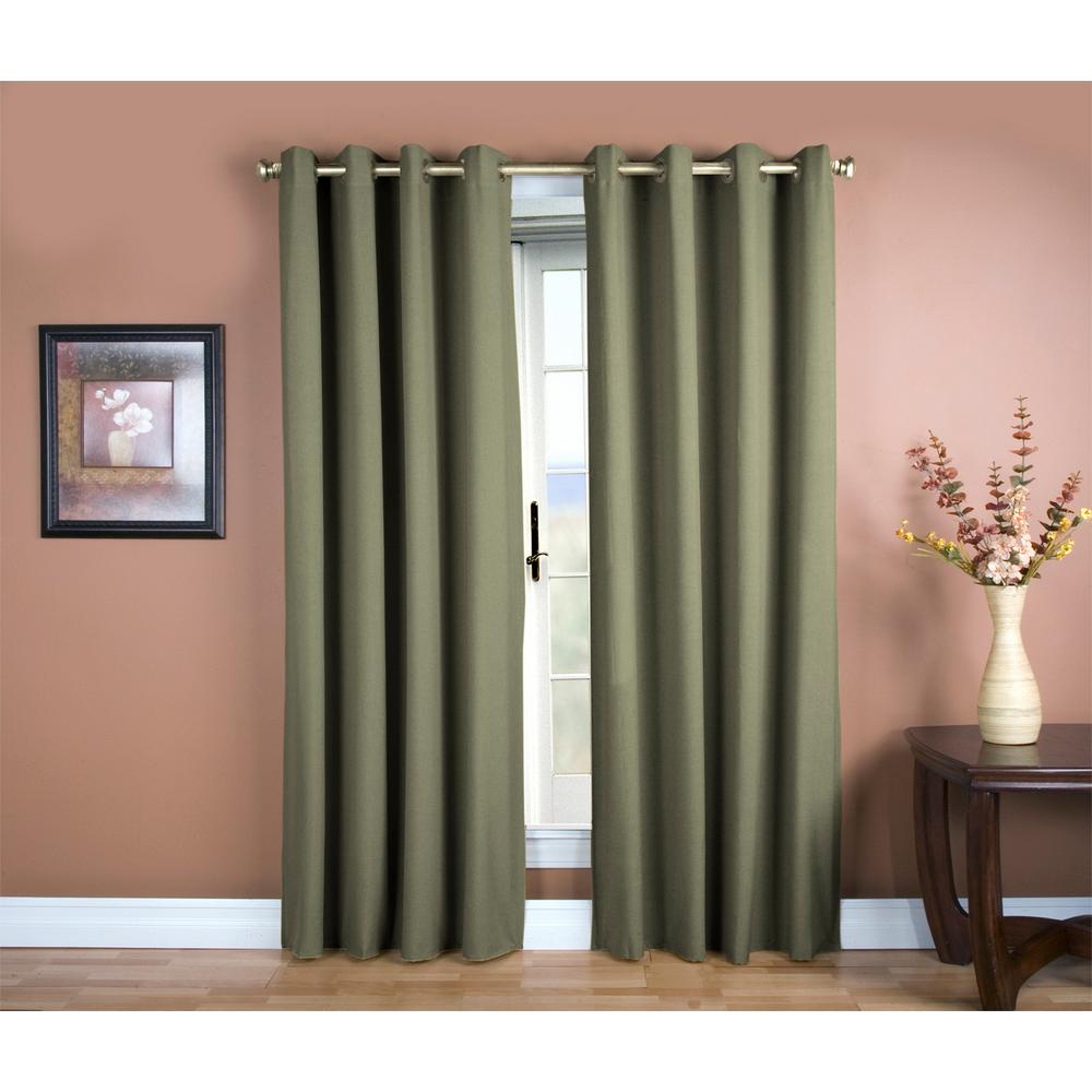 Spanish Moss Curtains Drapes Window Treatments The Home Depot