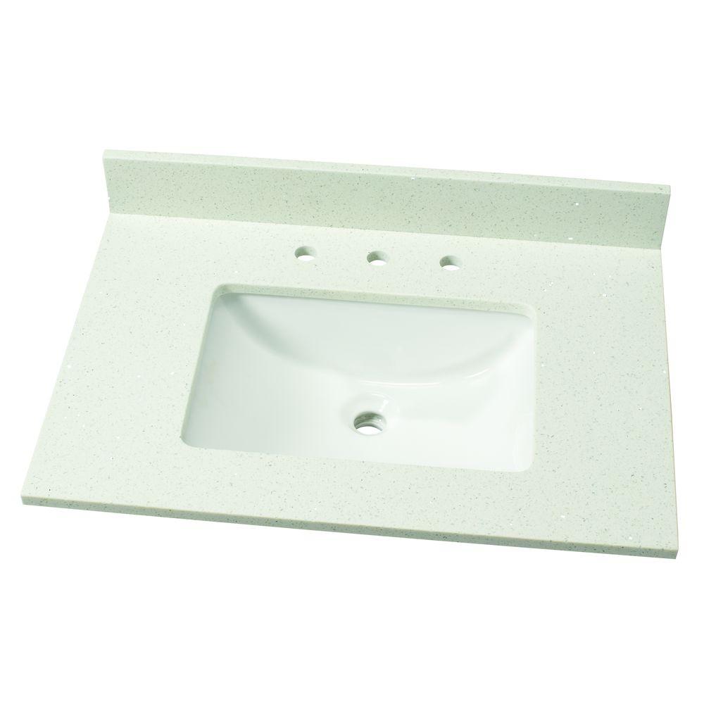  Home  Decorators  Collection 31 in W Quartz Single Vanity  