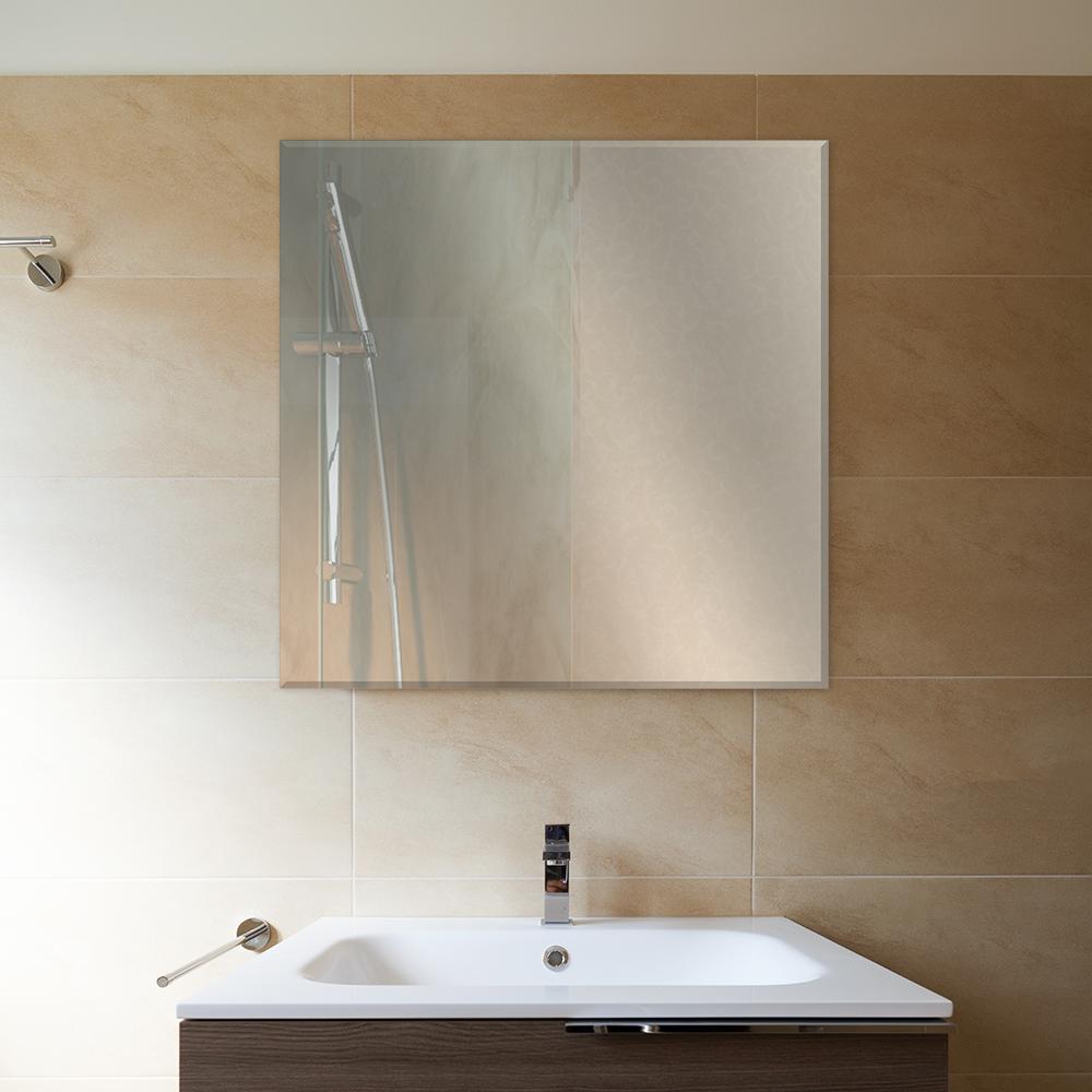 beveled bathroom mirror