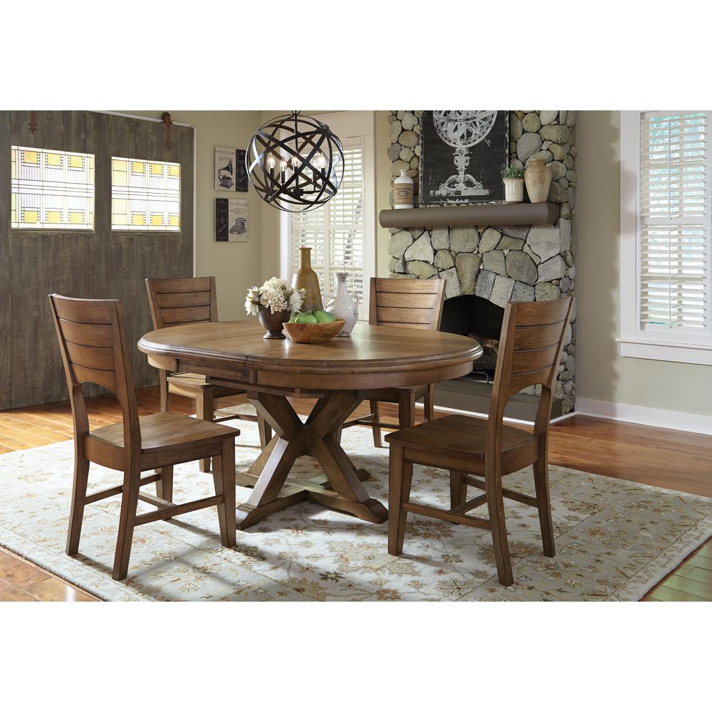International Concepts Canyon Pecan Wood Dining Chair (Set of 2)C59