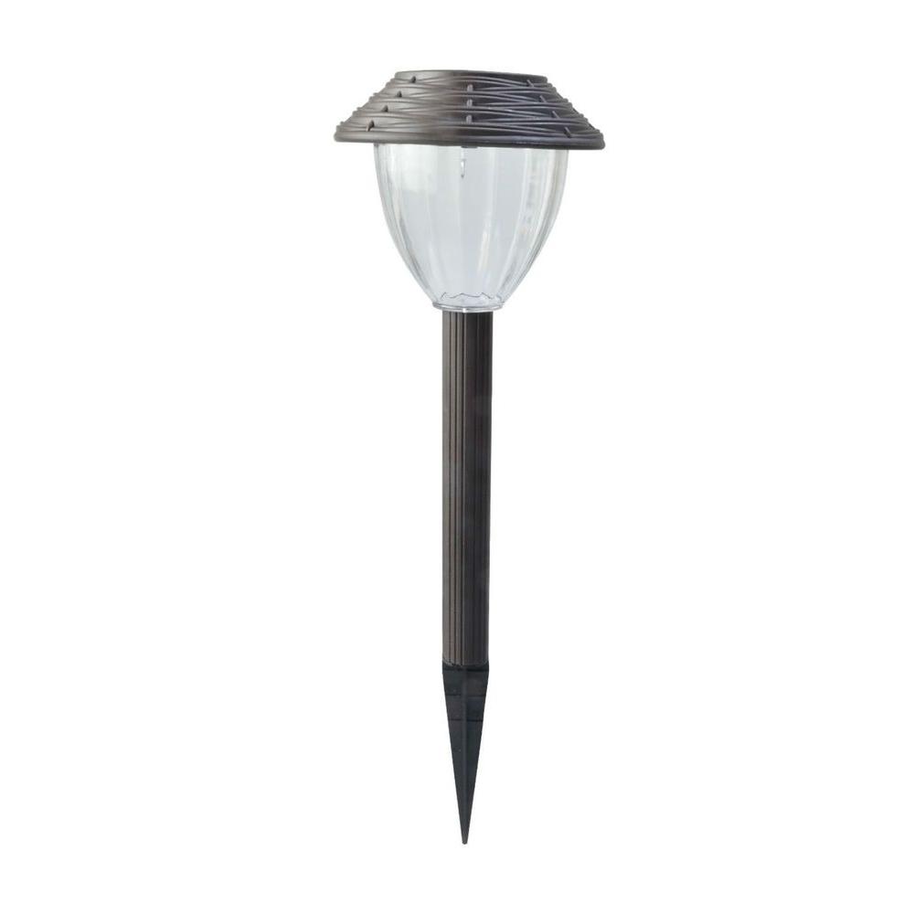 UPC 062964913840 product image for Woven Brown Solar-Powered Plastic LED Path Light (6-Pack) | upcitemdb.com
