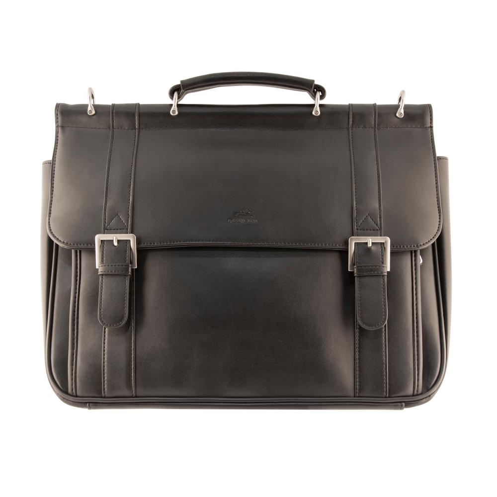 MANCINI Business Black Briefcase for 15.6 in. Laptop and Tablet-ML-63204-BLK - The Home Depot