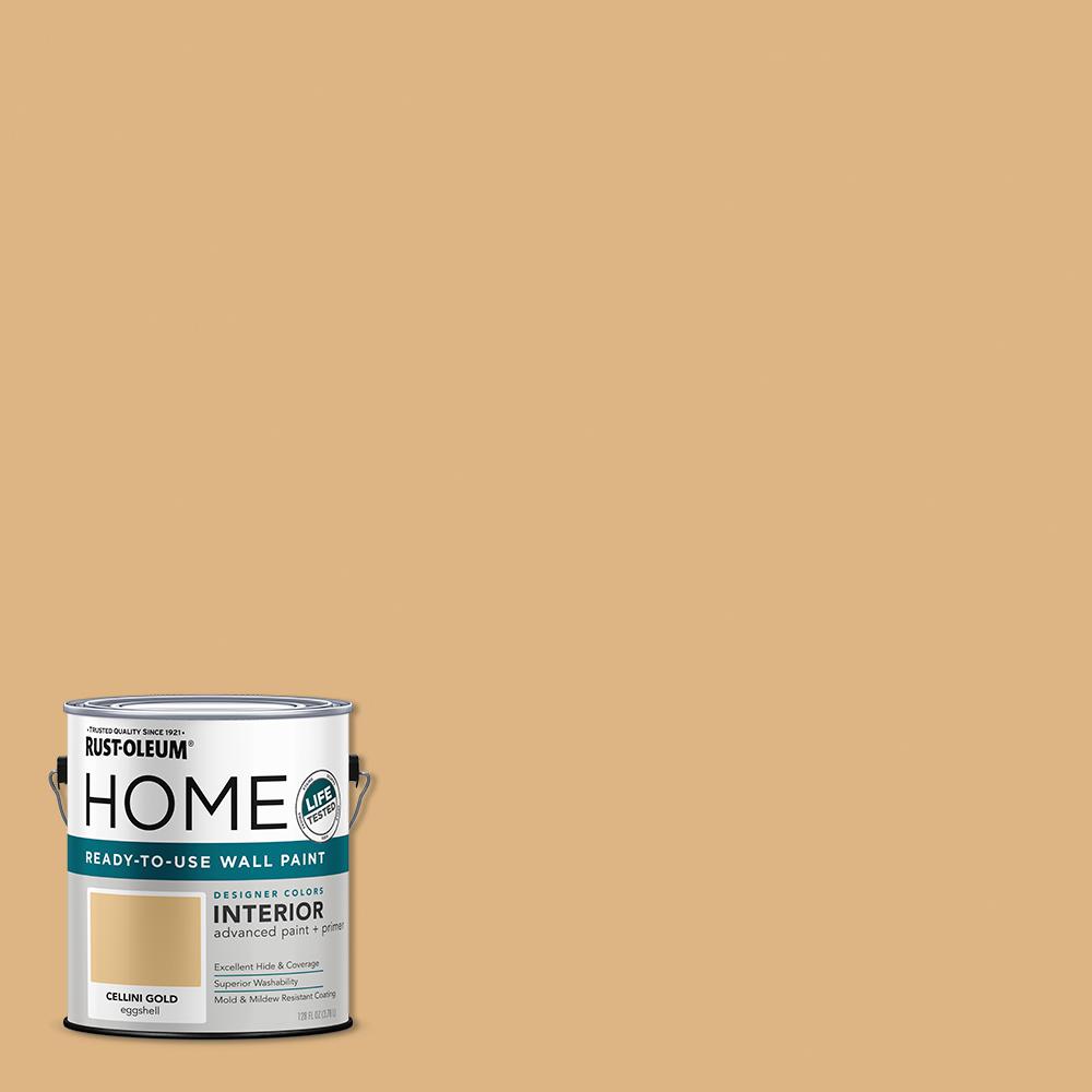 RustOleum Home 1 gal. Cellini Gold Eggshell Interior Wall Paint367255