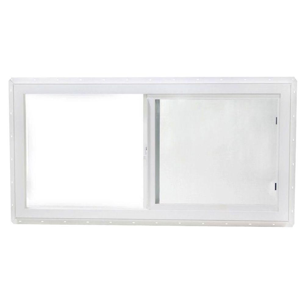 TAFCO WINDOWS 47.5 In. X 23.5 In. Left-Hand Sliding Vinyl Window ...