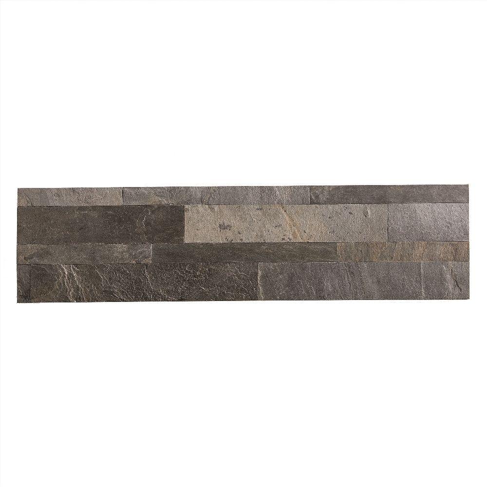 Aspect 23.6 in. x 5.9 in. Peel and Stick Stone Decorative Tile