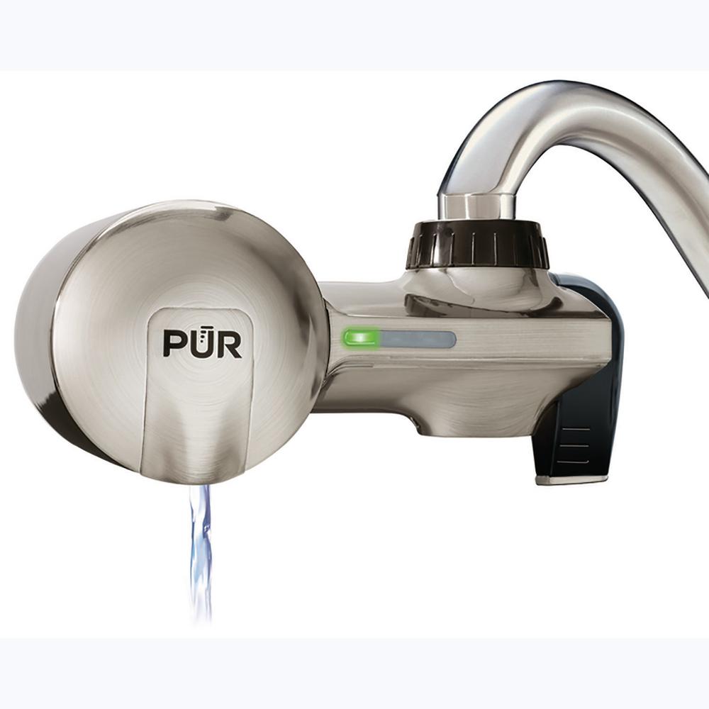 Pur Stainless Steel Style Horizontal Faucet Mount System Pfm450s