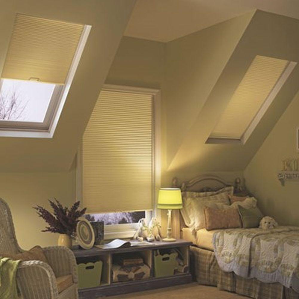 Bali Skylight Shades Arch Blinds The Home Depot Diamondcell Blackout Cellular Skylight