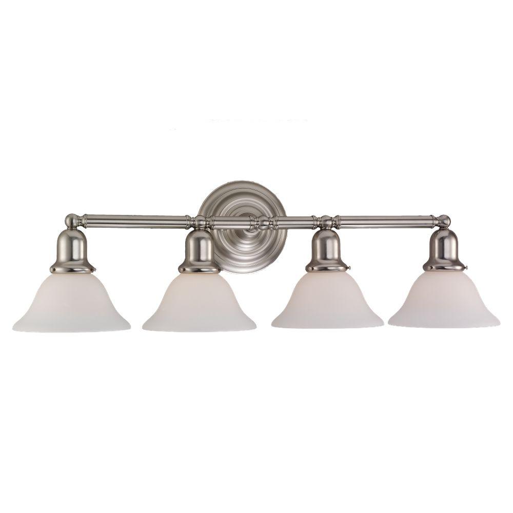 Sea Gull Lighting Sussex 4-Light Brushed Nickel Vanity Light-44063-962 ...