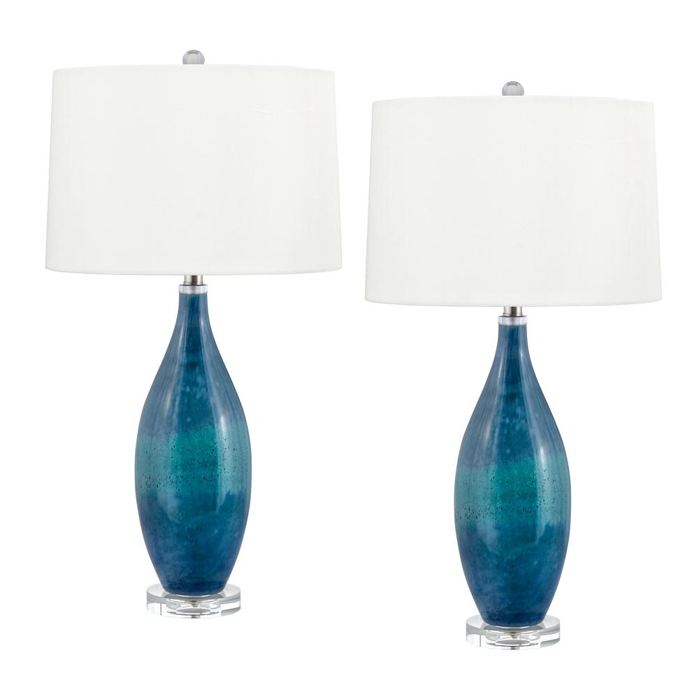 dark blue table lamp