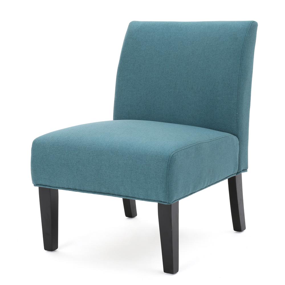 Noble House Kassi Dark Teal Fabric Accent Chair 11021 The Home Depot Noble House Kassi Dark Teal Fabric