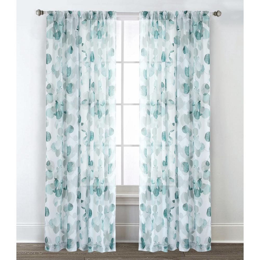 Floral Rod Pocket Modern Curtains Drapes Window