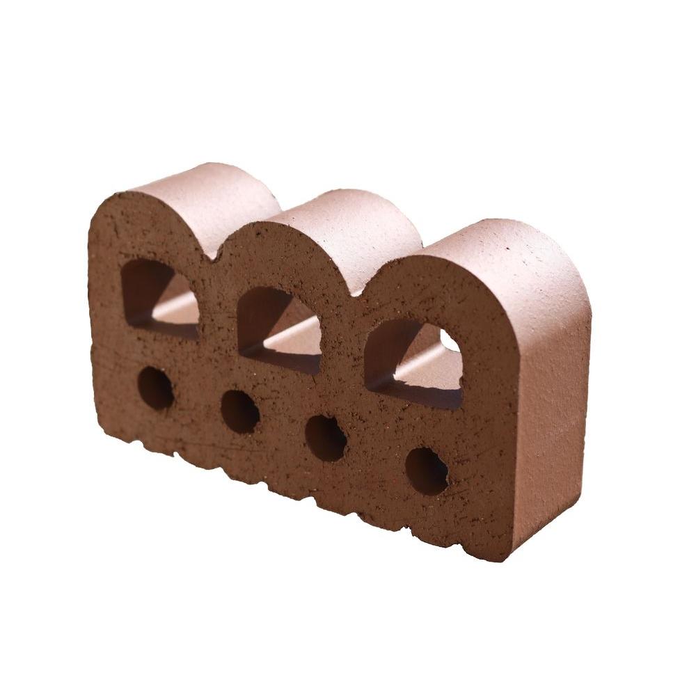 Dragonskin 9 inch x 2.25 inch x 5 inch Clay Burgundy Edger