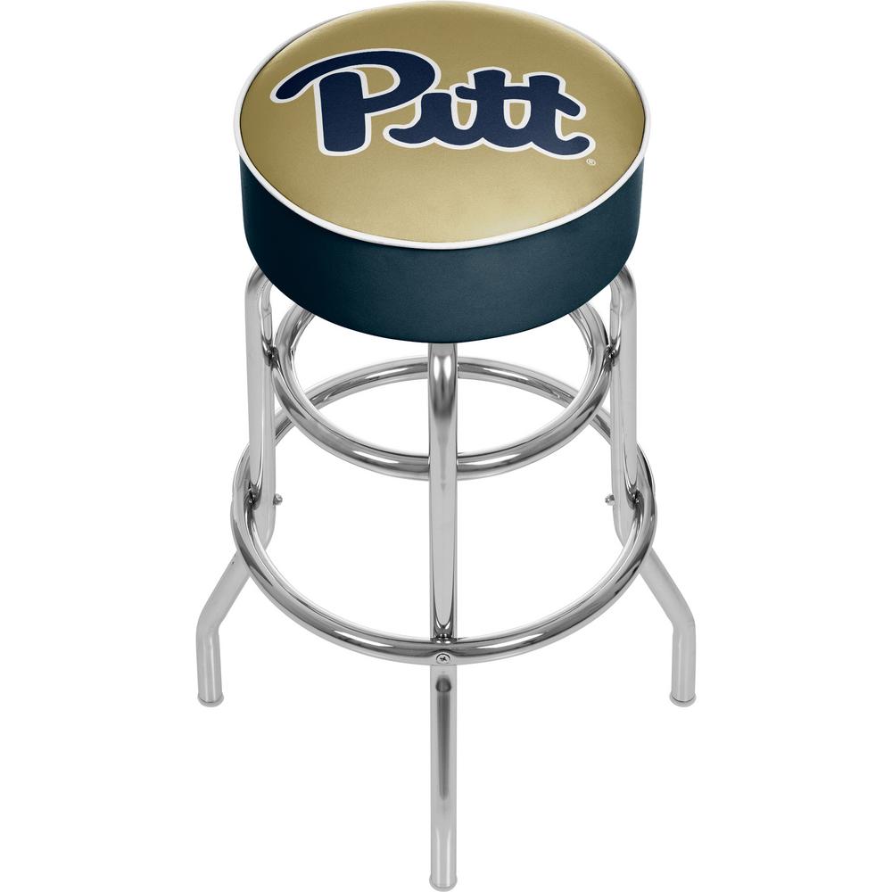 Trademark University Of Pittsburgh 31 In Chrome Padded Swivel Bar Trademark University Of Pittsburgh 31 In Chrome Padded Swivel Bar Stool