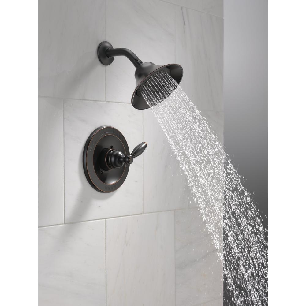 Peerless Precept Single-Handle Shower Faucet Trim Kit with Single-Spray Shower Head Brushed Nickel PTT188782-BN Valve Not Included