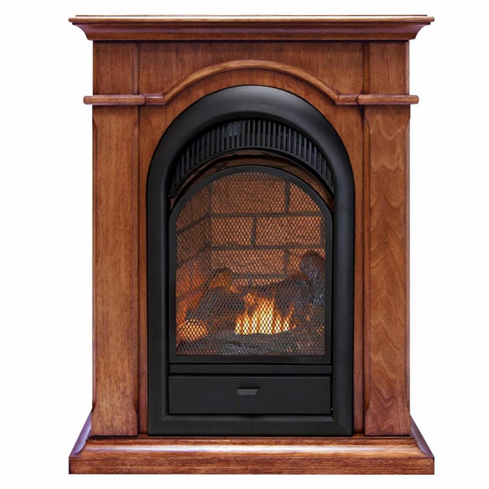 Duluth Dual Fuel Ventless Fireplace With Mantel 15,000...