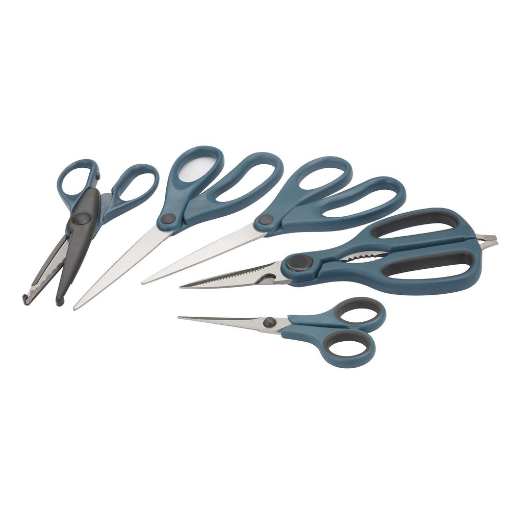 Anvil 5-Piece General Purpose Scissors Set for Home or Office